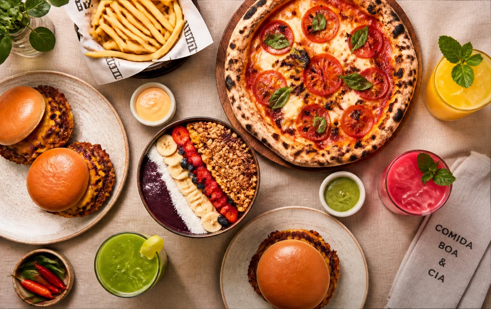 Pratos servidos por restaurantes que usam o Brasoo